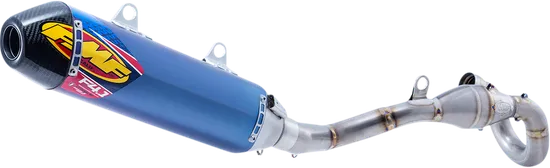 FMF Blue Aluminum Carbon Fiber Factory 4.1 RCT Exhaust Muffler For KX250