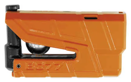 Abus Orange GRANIT Detecto XPlus 8077 Motorcycle Brake Disc Lock Alarm Level 18