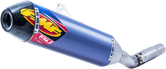 FMF 4.1 RCT Slip On Muffler Ano Titanium CF End Cap For RMZ450