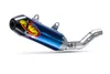 FMF 4.1 RCT Slip On Muffler Ano Titanium CF End Cap For RMZ450