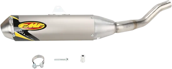 FMF Q4 SS Slip On Exhaust Muffler Pipe w Spark Arrestor for YFZ450