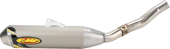FMF Q4 SS Slip On Exhaust Muffler Pipe w SA For WR YZ 250 450 3