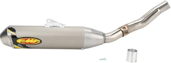 FMF Q4 SS Slip On Exhaust Muffler Pipe w SA For WR YZ 250 450