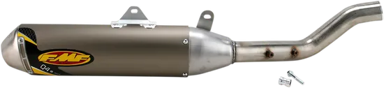 FMF Q4 SS Slip On Exhaust Muffler Pipe w/ Spark Arrestor For YFZ450