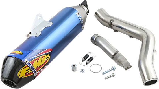 FMF Factory 4.1 RCT Slip On Muffler Exhaust Pipe Titanium CF Cap