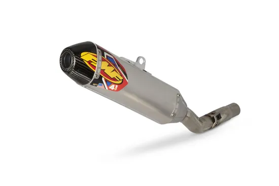 FMF 4.1 RCT Slip On Muffler Exhaust Al CF End Cap for WR450F