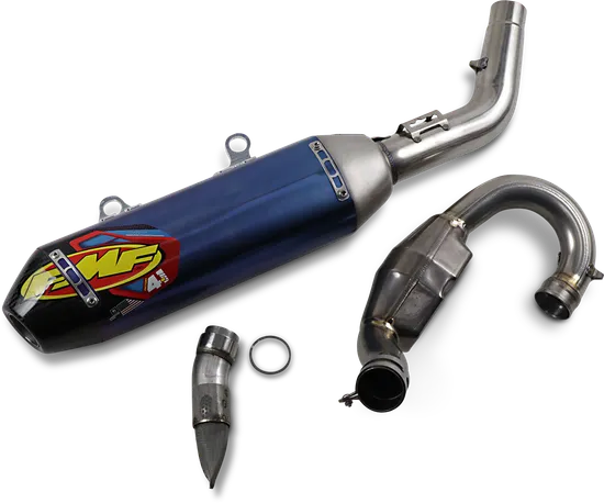 FMF 4.1 RCT Full Exhaust Muffler Megabomb TI CF End Cap For KTM Husqv