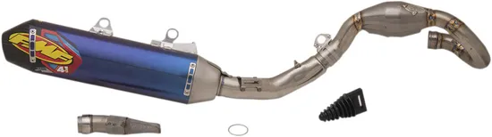 FMF 4.1 RCT Full Muffler Exhaust Megabomb TI CF End Cap For KTM Husq