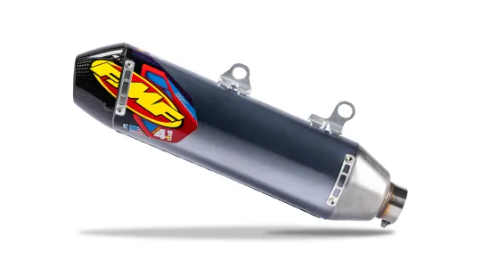 FMF 4.1 RCT Slip On Muffler Exhaust Al CF End Cap For Husqvarna KTM