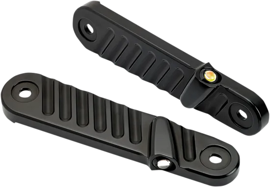 Joker Streamliner Front LED Turn Signal Pair Finned Black