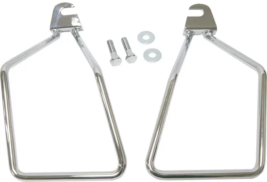 Harddrive Chrome Plated Steel Saddlebag Support Bracket Single Bolt