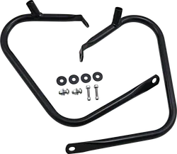 Drag Black Saddlebag Guard Rail Crash Bar Pair