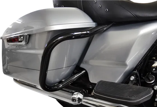 BC Big Buffalo Black Saddlebag Guard Rail Crash Bar Pair