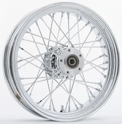 Harddrive Chrome Dual Disc 40 Spoke Front Wheel 16 X3.5