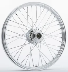 Harddrive Chrome Single Disc 40 Spoke Front Wheel 21 X2.15