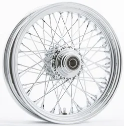 Harddrive Chrome Single Disc 60 Spoke Front Wheel 21 X3.5