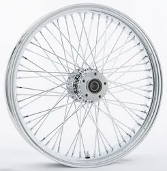 Harddrive Chrome Dual Disc 60 Spoke Front Wheel 21 X3.5