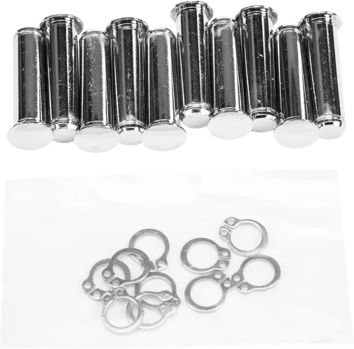 Harddrive Chrome Hand Control Pivot Pin w Clips