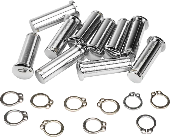 Harddrive Chrome Hand Control Pivot Pin w Clips