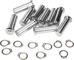 Harddrive Chrome Hand Control Pivot Pin w Clips