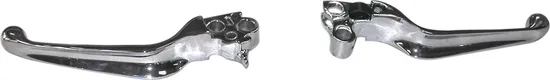 Harddrive Chrome Cable Clutch Brake Smooth Lever Set Pair
