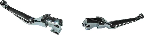 Harddrive Chrome Cable Clutch Brake Smooth Lever Set Pair