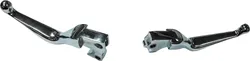 Harddrive Chrome Cable Clutch Brake Smooth Lever Set Pair