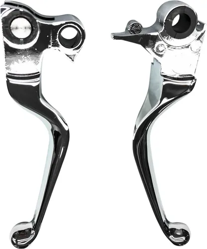 Harddrive Chrome Cable Clutch Brake Smooth Lever Set Pair