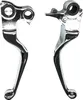 Harddrive Chrome Cable Clutch Brake Smooth Lever Set Pair