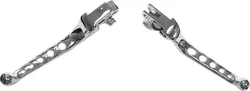 Harddrive Chrome Cable Clutch Brake 5 Hole Lever Set Pair