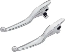 Harddrive Chrome Cable Clutch Brake Smooth Lever Set Pair