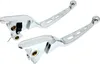 Harddrive Chrome Cable Clutch Brake Tri Hole Lever Set Pair