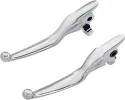 Harddrive Chrome Cable Clutch Brake Smooth Lever Set Pair