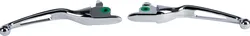Harddrive Chrome Cable Brake Vortex Lever Set Pair w Hydro Clutch