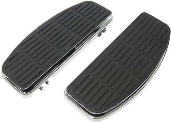 Harddrive Black Ribbed Rectangle Floorboard Kit