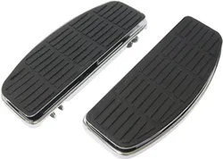 Harddrive Black Ribbed Rectangle Floorboard Kit