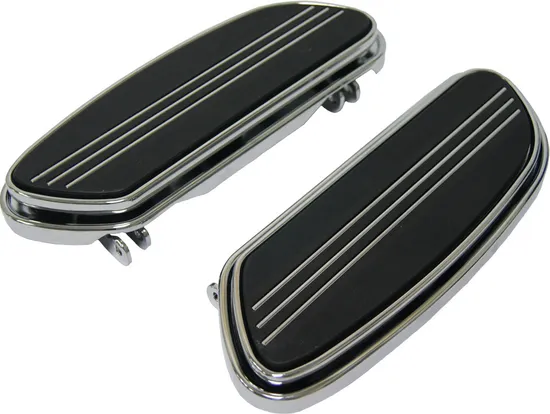 Harddrive Chrome Sweeper Floorboard Kit w Vibration Damper
