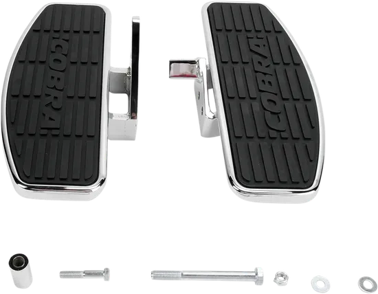 Cobra Chromed Steel Front Driver Floorboard Kit