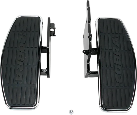 Cobra Chromed Steel Front Driver Floorboard Kit