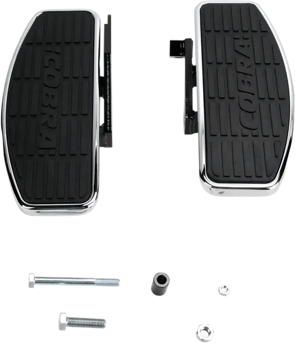 Cobra Chromed Steel Front Driver Floorboard Kit