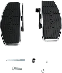 Cobra Chromed Steel Front Driver Floorboard Kit