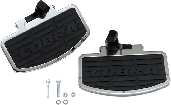 Cobra Chromed Aluminum Passenger Floorboard Kit