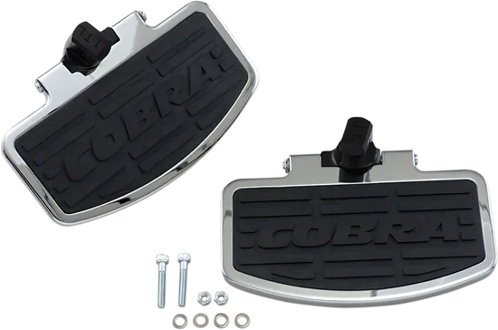 Cobra Chromed Aluminum Passenger Floorboard Kit