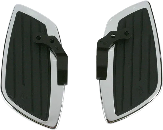 Cobra Chromed Steel Swept Front Driver Floorboard Kit