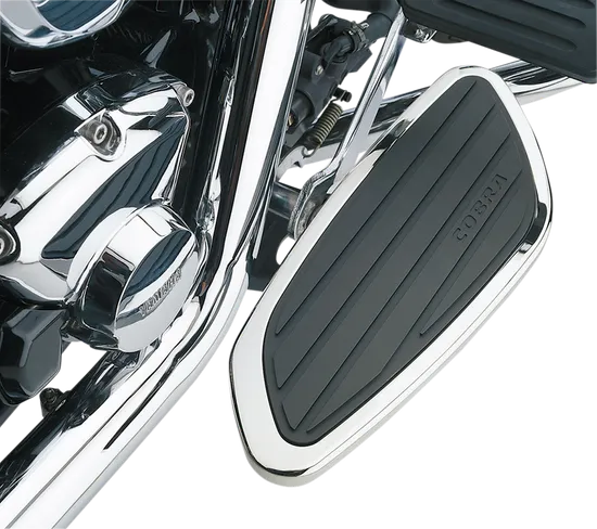 Cobra Chromed Steel Swept Front Driver Floorboard Kit