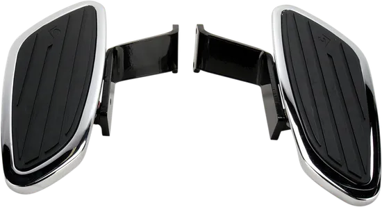 Cobra Chromed Steel Swept Front Driver Floorboard Kit