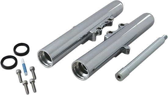 Arlen Ness Dual Disc Hot Legs Fork Covers Smooth Chrome