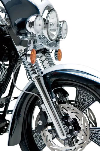 Arlen Ness Dual Disc Hot Legs Fork Covers Smooth Chrome