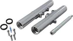 Arlen Ness Dual Disc Hot Legs Fork Covers Smooth Chrome