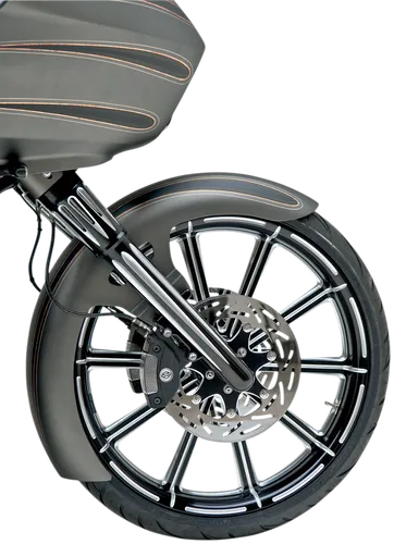 Arlen Ness Dual Disc Hot Legs Fork Covers Deep Cut Black